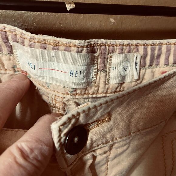 Anthropologie Hei Hei size 32 (12) pre distressed cargo pants. - Picture 4 of 5